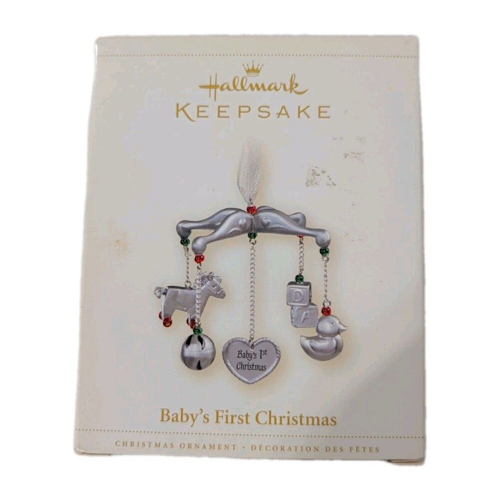 Vintage Hallmark Keepsake Baby’s First Christmas Ornament 2006 with Box